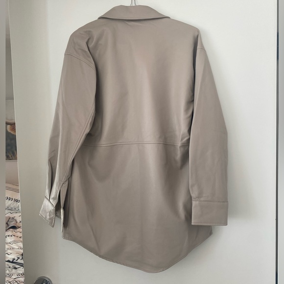 Dex Harding Faux Leather Shacket - Picture 6 of 7